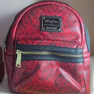 Retired Loungefly Disney Parks Pirates Of The Caribbean Red Backpack  READ